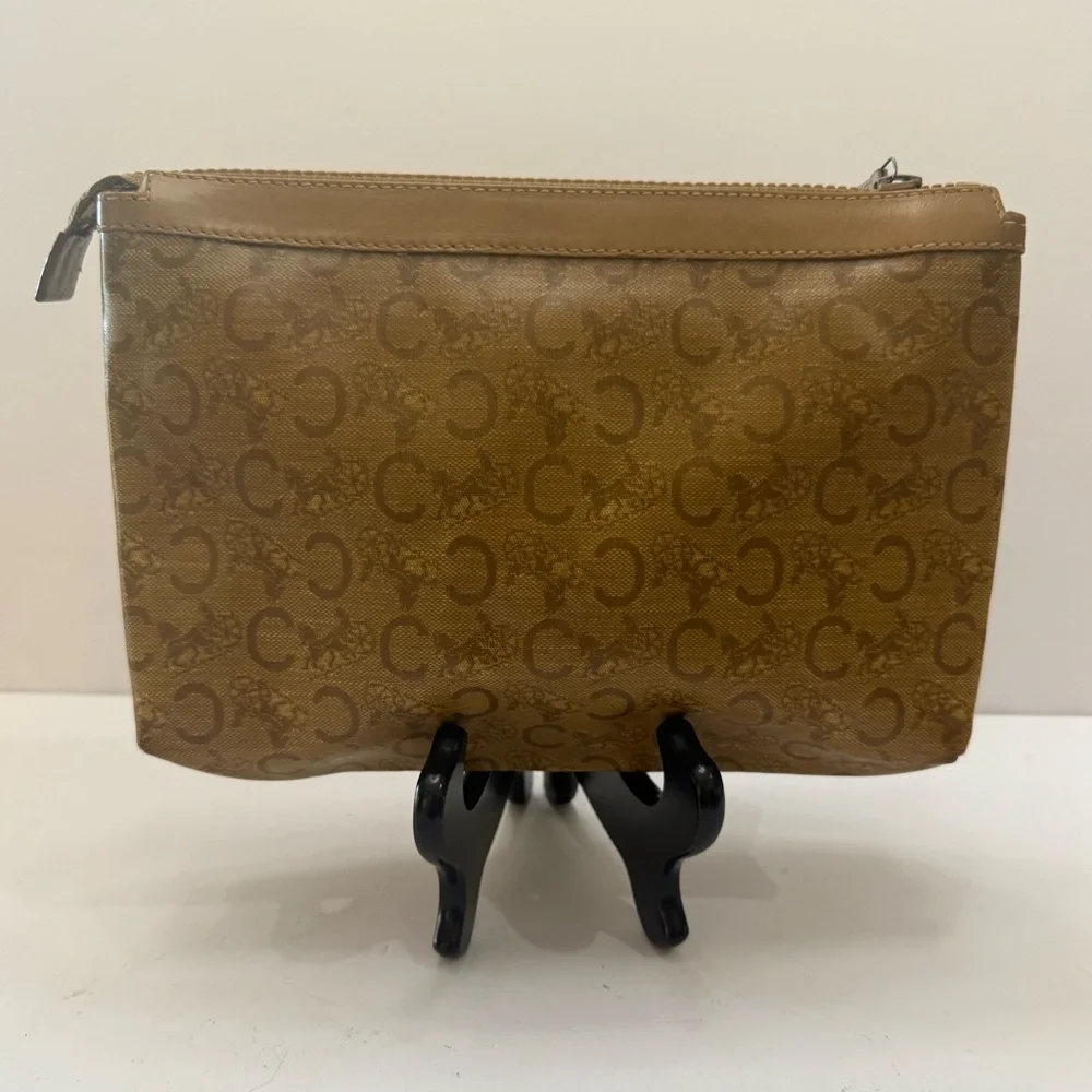 VTG. Celine Macadam Authentic leather clutch bag, Italy